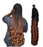 24” French curls extension in colour