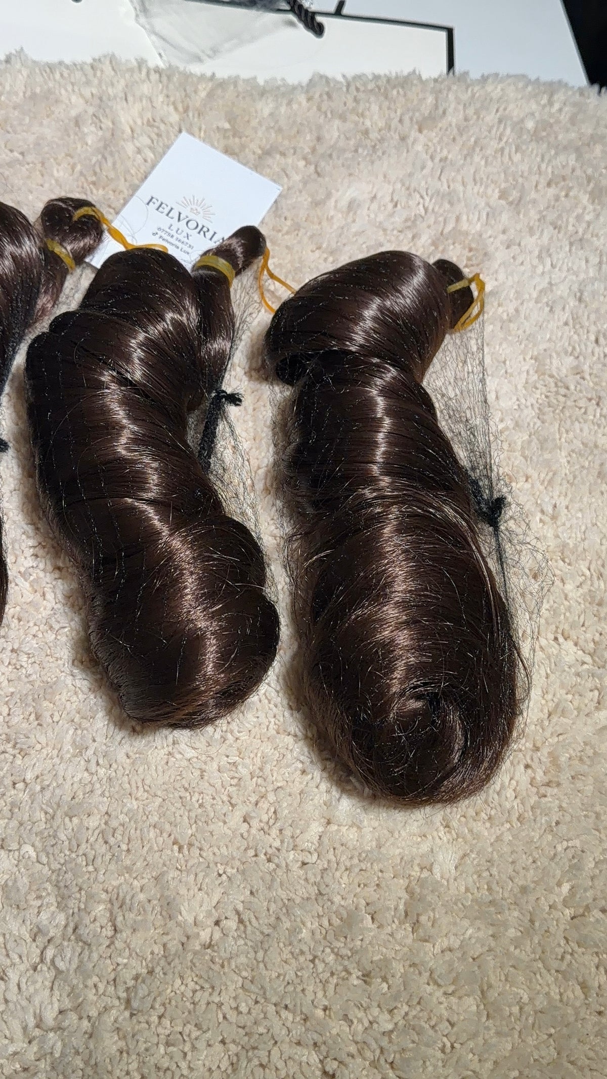 24” French curls extension in colour